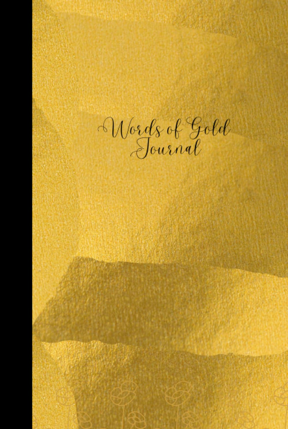 Journal: 6x9, 120 Lined pages, Beautiful and Elegant Journal with Gold Design Cover: School, College, Office, Girls, Women