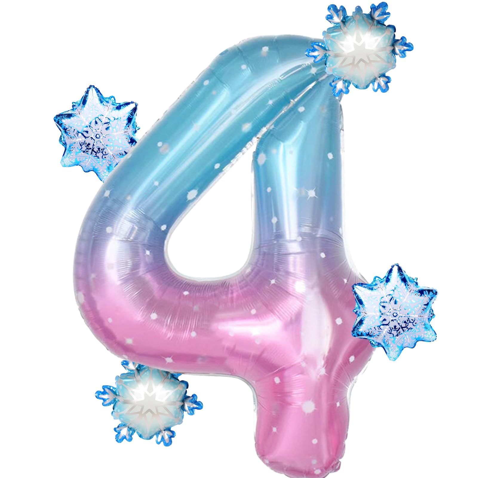 Folat 15844BP – Palloncino In Alluminio Per 4° Compleanno, 102 Cm, Colore Blu