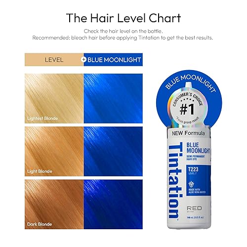 Vista 31 de Kiss Tintation Tratamiento de color semi-permanente para el cabello, 5.0 US fl oz (148 ml), rojo oscuro (Red Velvet)