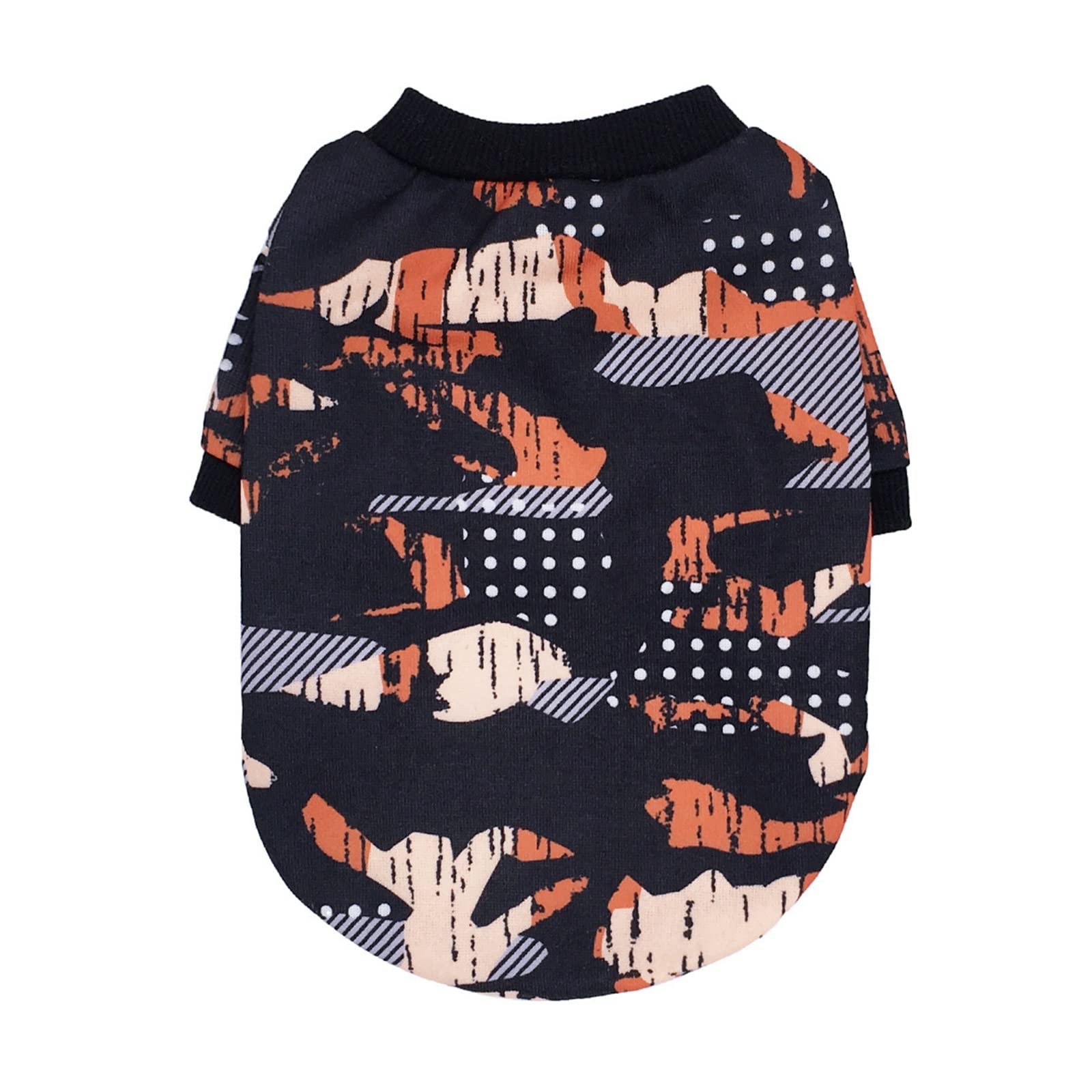 Kikbax Vestiti della Maglietta del Cane Maglietta Traspirante della Maglia del Cucciolo Vestiti dell'animale Domestico (Color : Black, Size : L)
