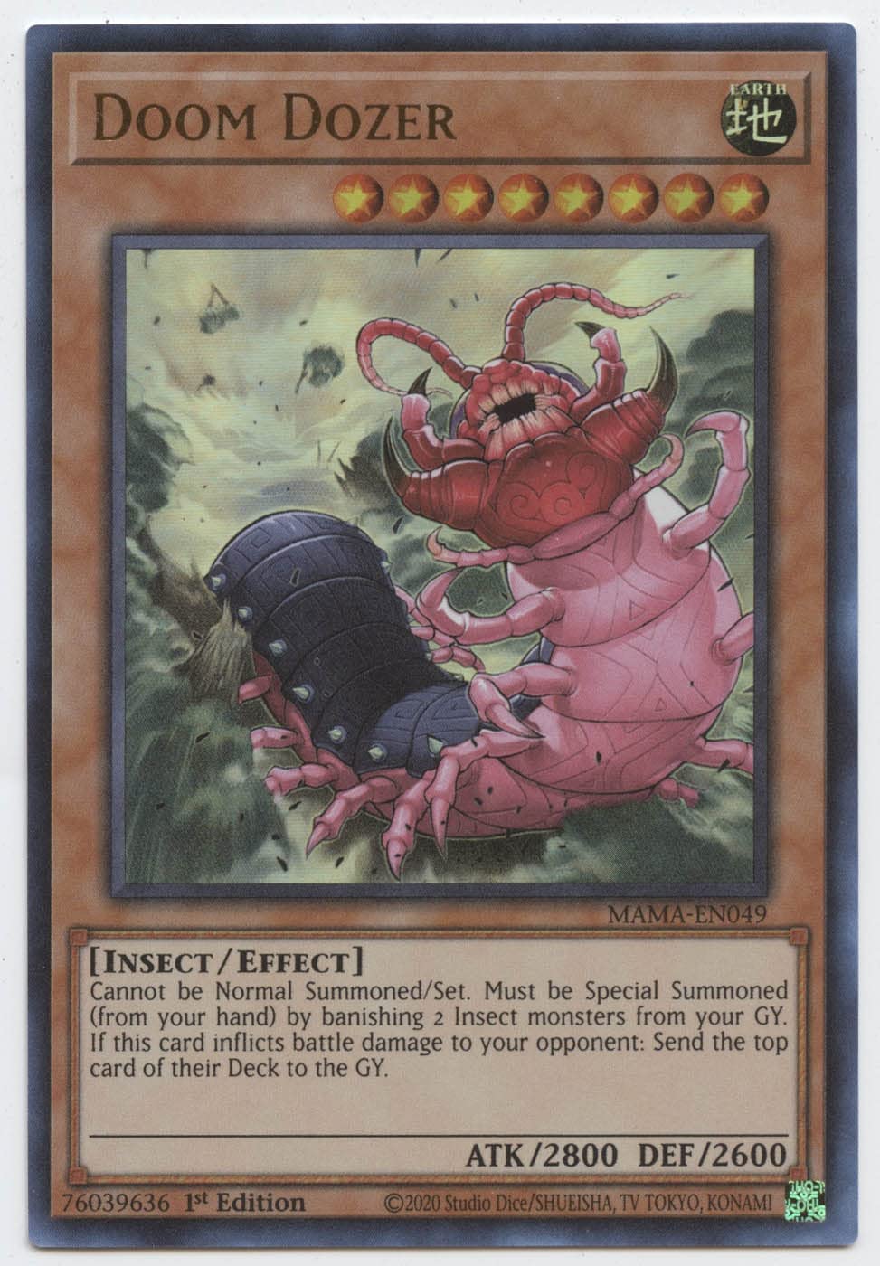 Doom Dozer - SOI-EN024 - Ultimate Rare - Unlimited Edition X1 Light