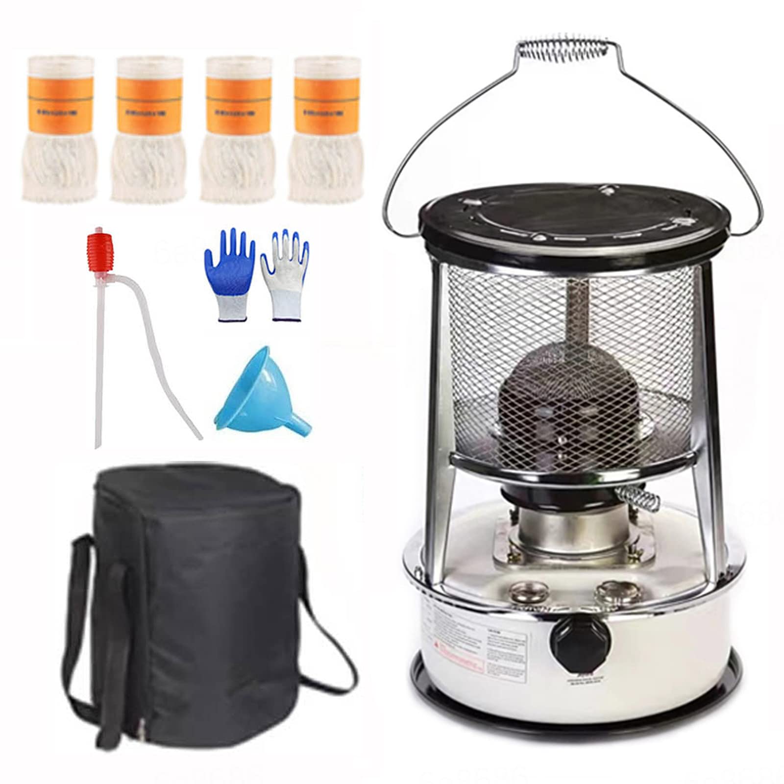Bomdog Indoor Kerosene Stove Heater, Convenient Kerosene Stove Heater, Kerosene Stoves Without Electricity/6Lwhite