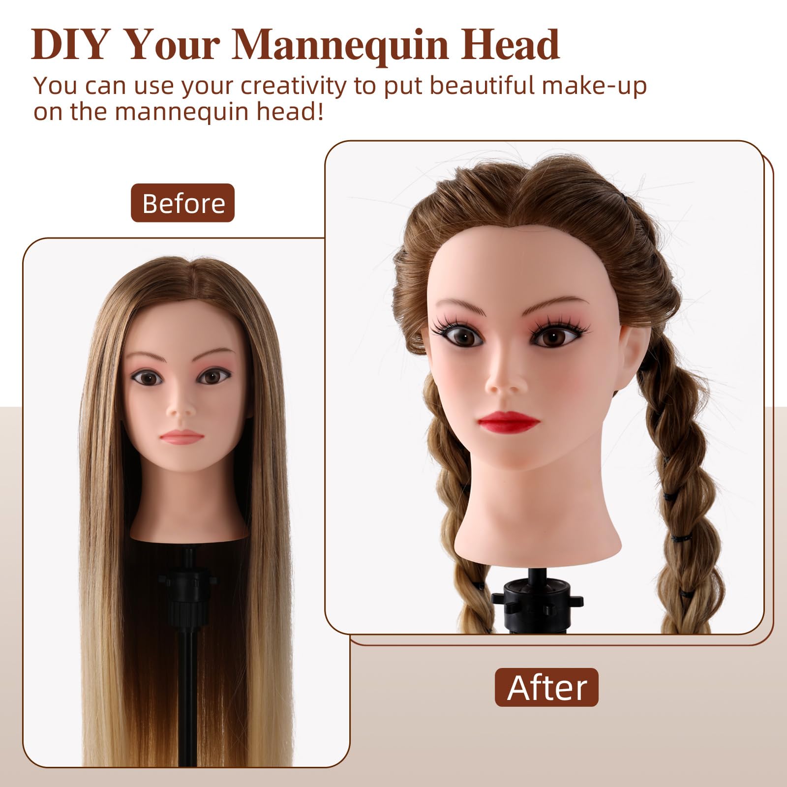 24" Hairdressing Head - Image 3