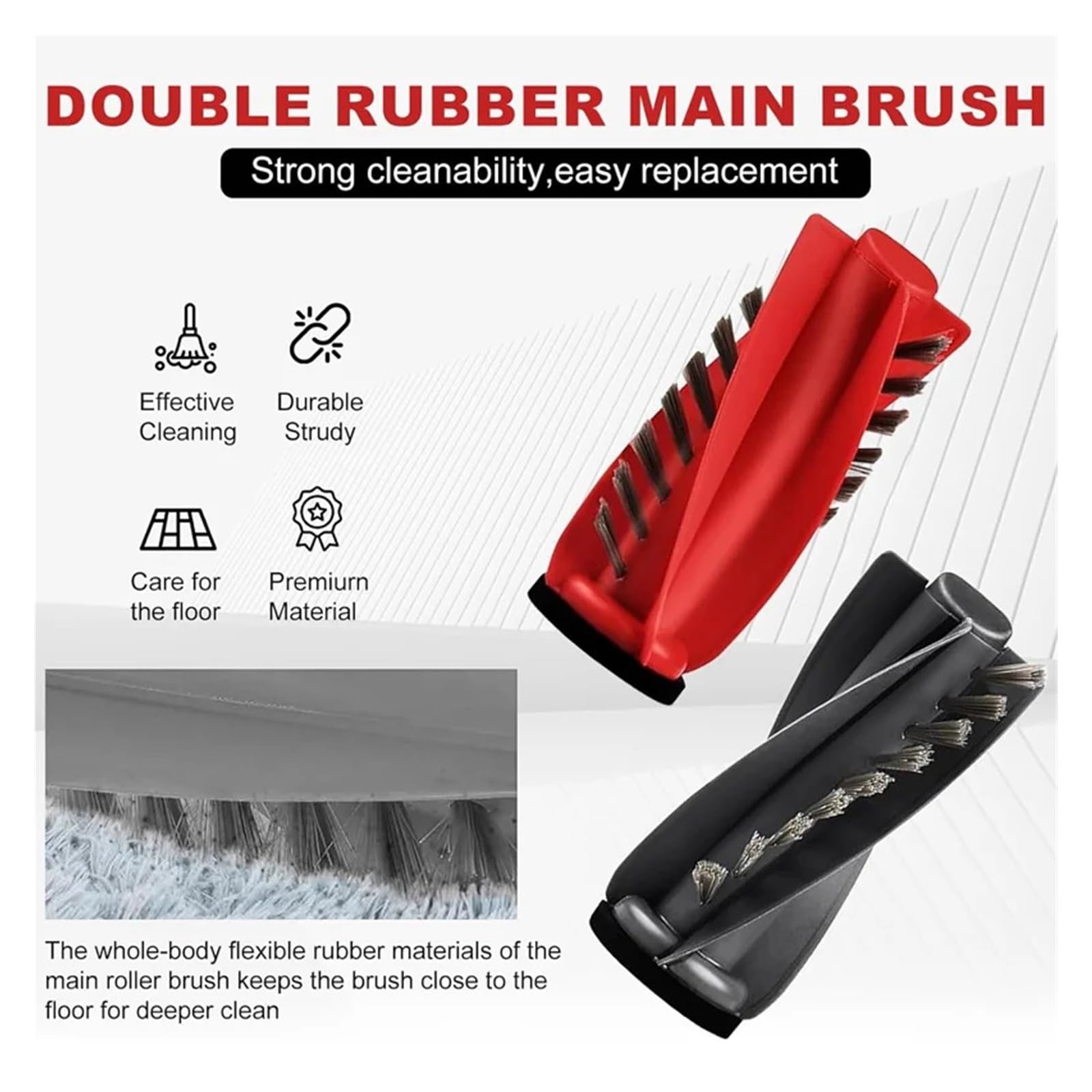 Reemplazo del Cepillo Principal, Compatible con Roborock,(SET2)