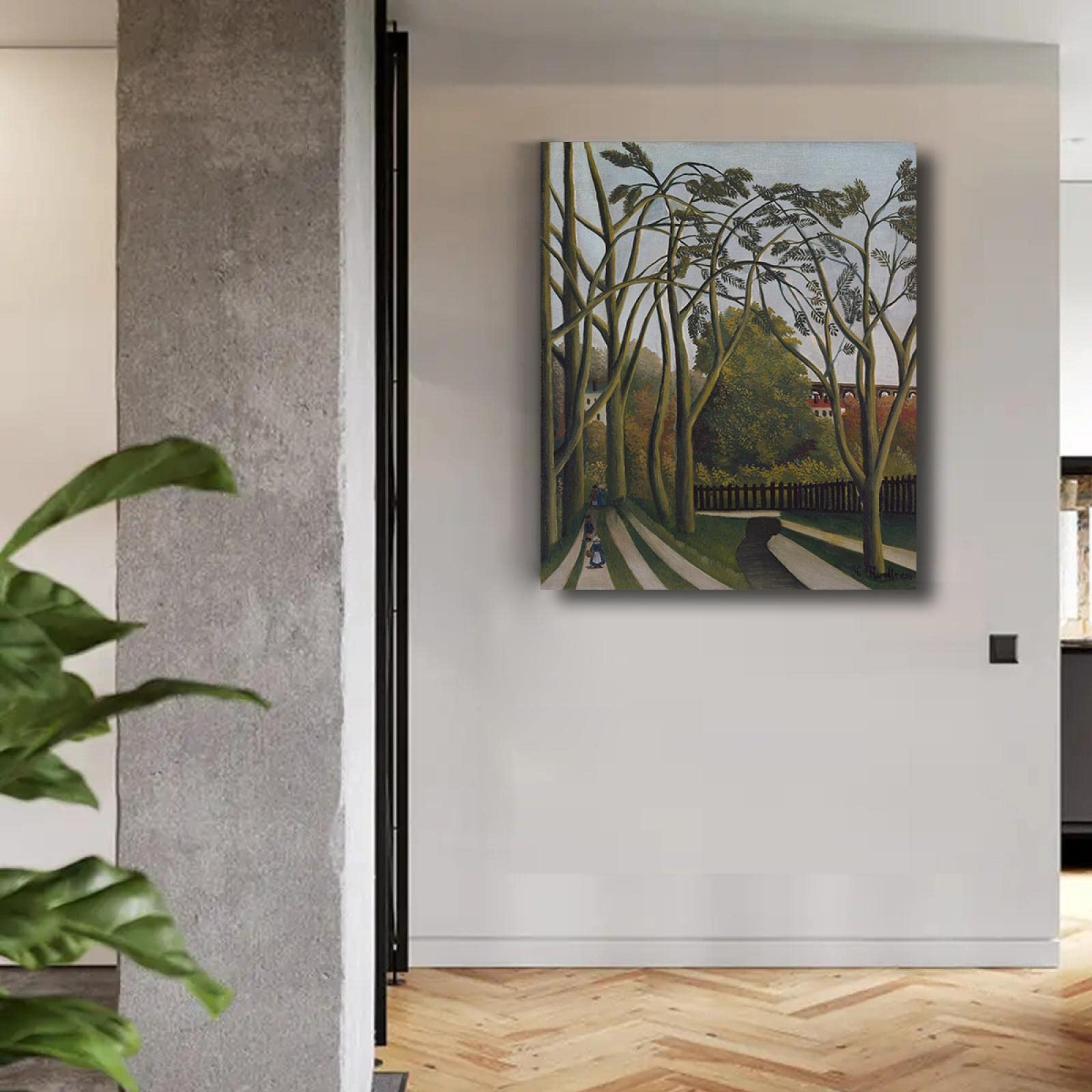 Surrealismo Decoración para el hogar Arte de la pared Impresión en lienzo Henri Rousseau Pintura Imágenes de obras de arte para la decoración de las paredes de la sala de estar70x84cm sin marco
