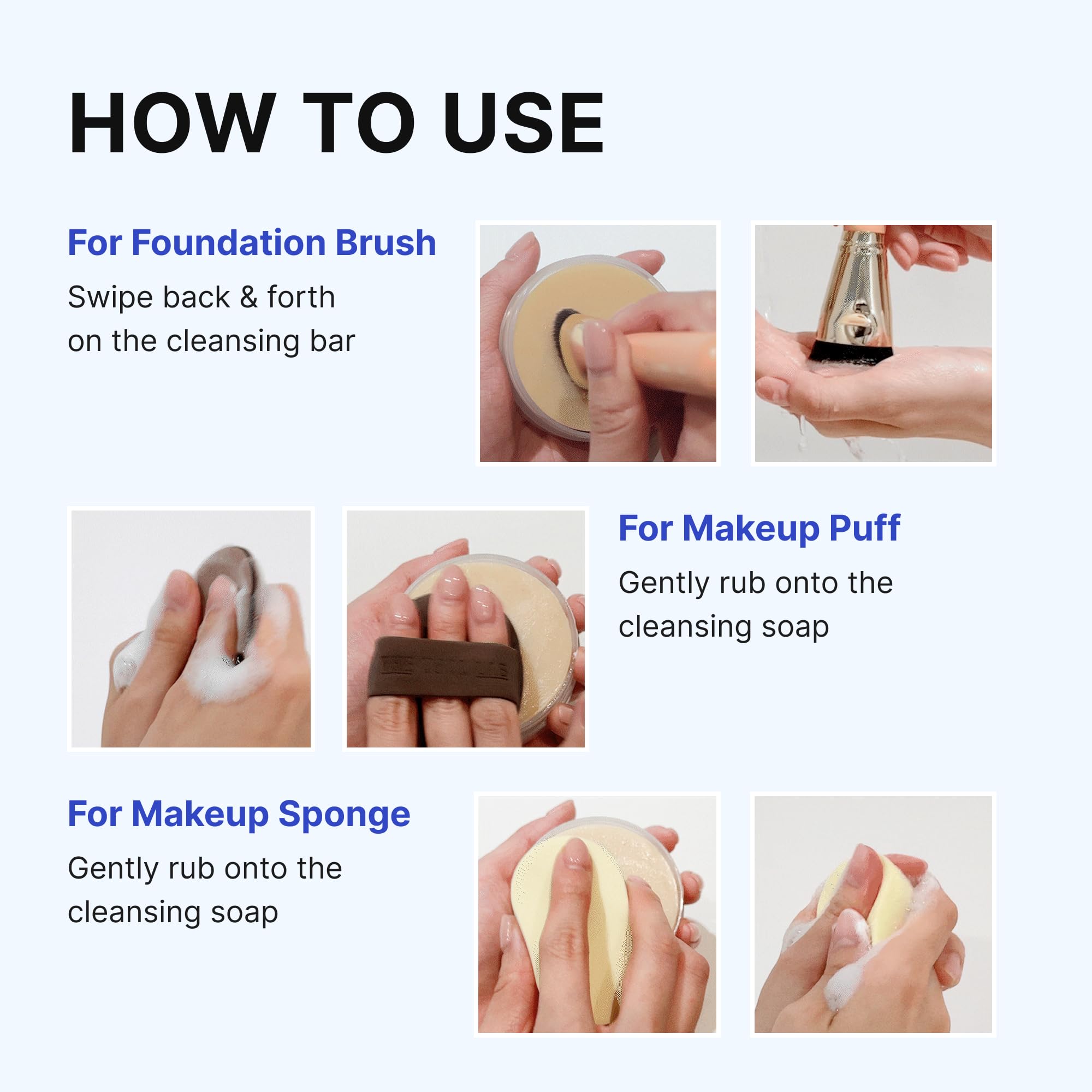 THE TOOL LAB Makeup Tool Cleansing Soap for Brushes, Sponges & Puffs