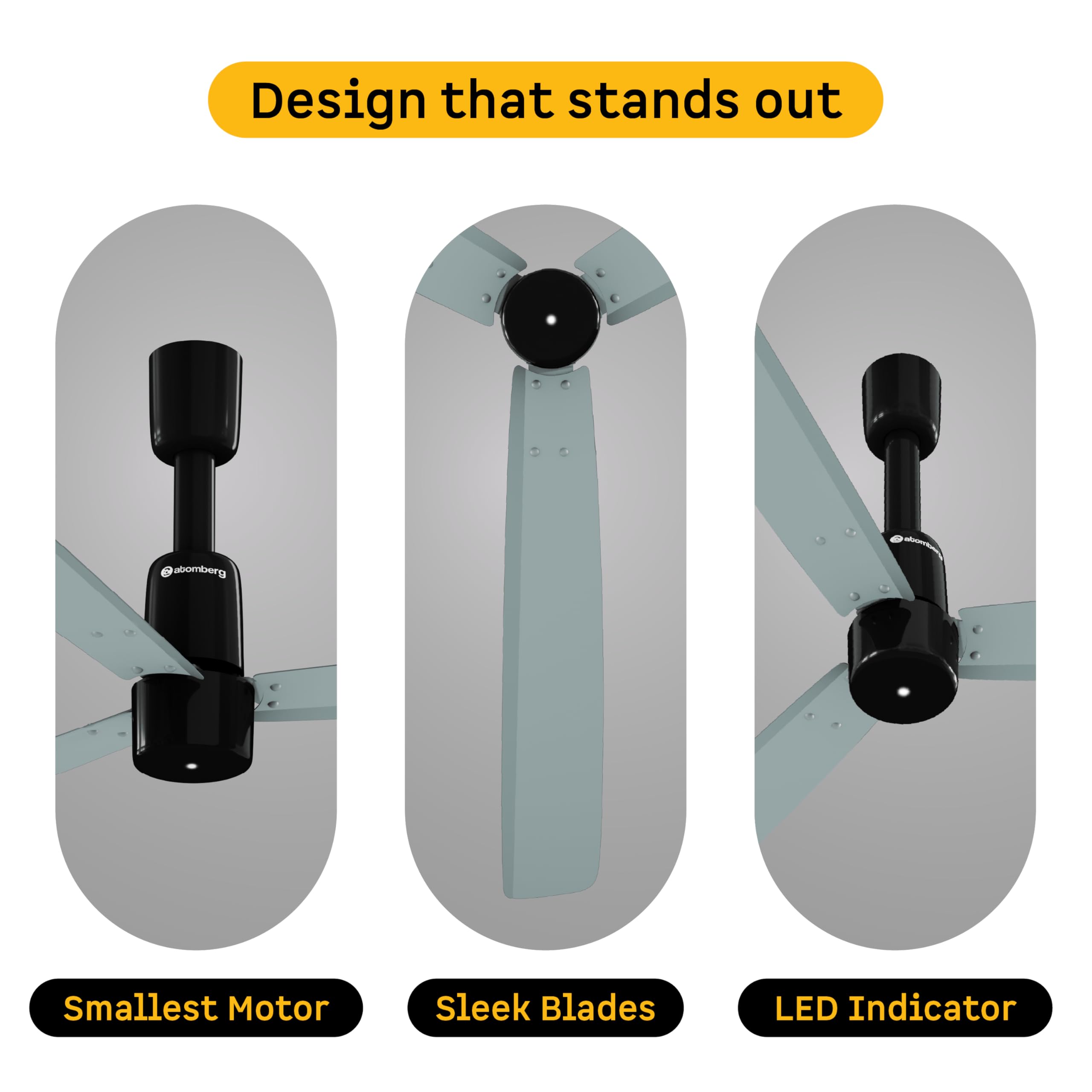 Atomberg Razon Ceiling Fan - World's Smallest Motor -6