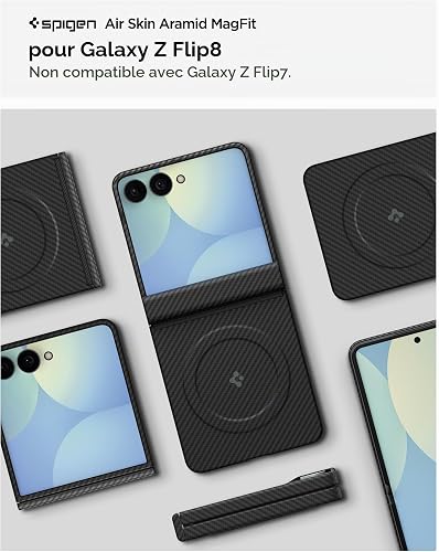 Spigen Cover Airskin Aramid MagFit per Samsung Galaxy Z Flip 8 - 2