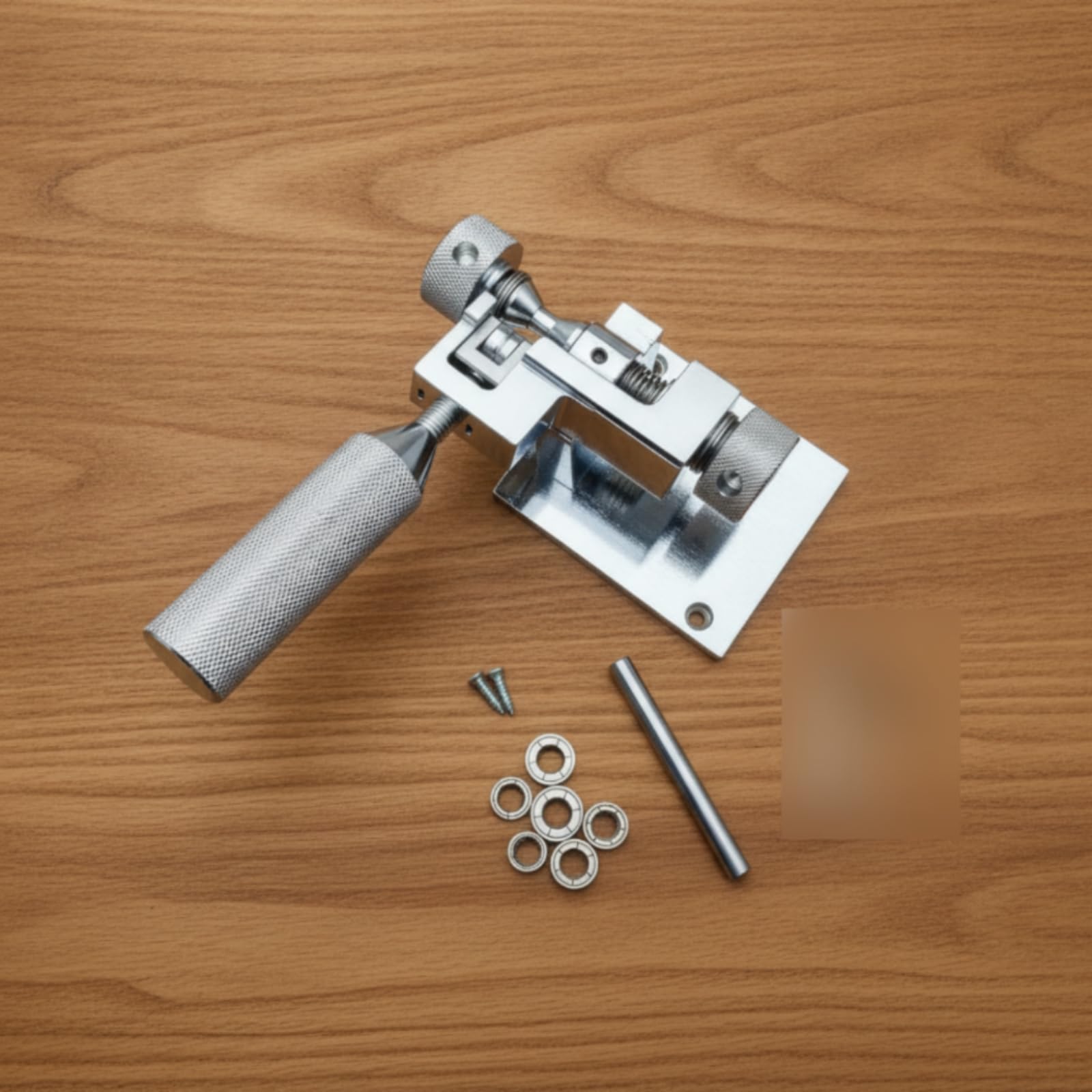 Manualer Ringexpander Ringdehner Ringspanner Ringsizer aus Massivem Stahl mit Schraubtrieb Und Stabiler Säule Inklusive Basisplatte mit Bohrungen für Atelier Schmuckfertigung Reparaturservice
