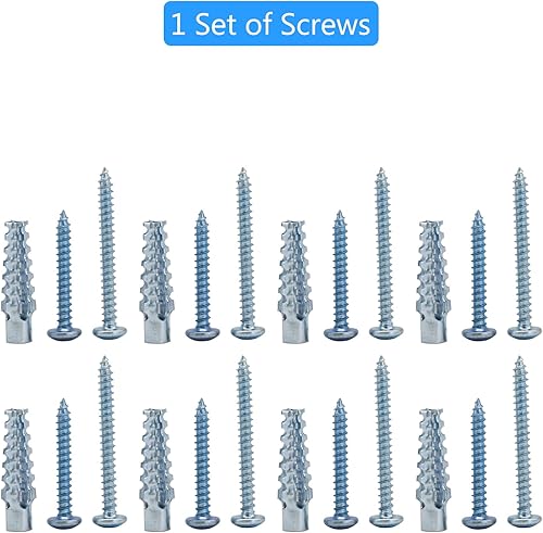 Miniatura 6 de WOMHOM Kit de piezas de repuesto retráctiles para puertas de bebé (negro) Juego completo de accesorios de montaje en pared con soportes, anclajes y