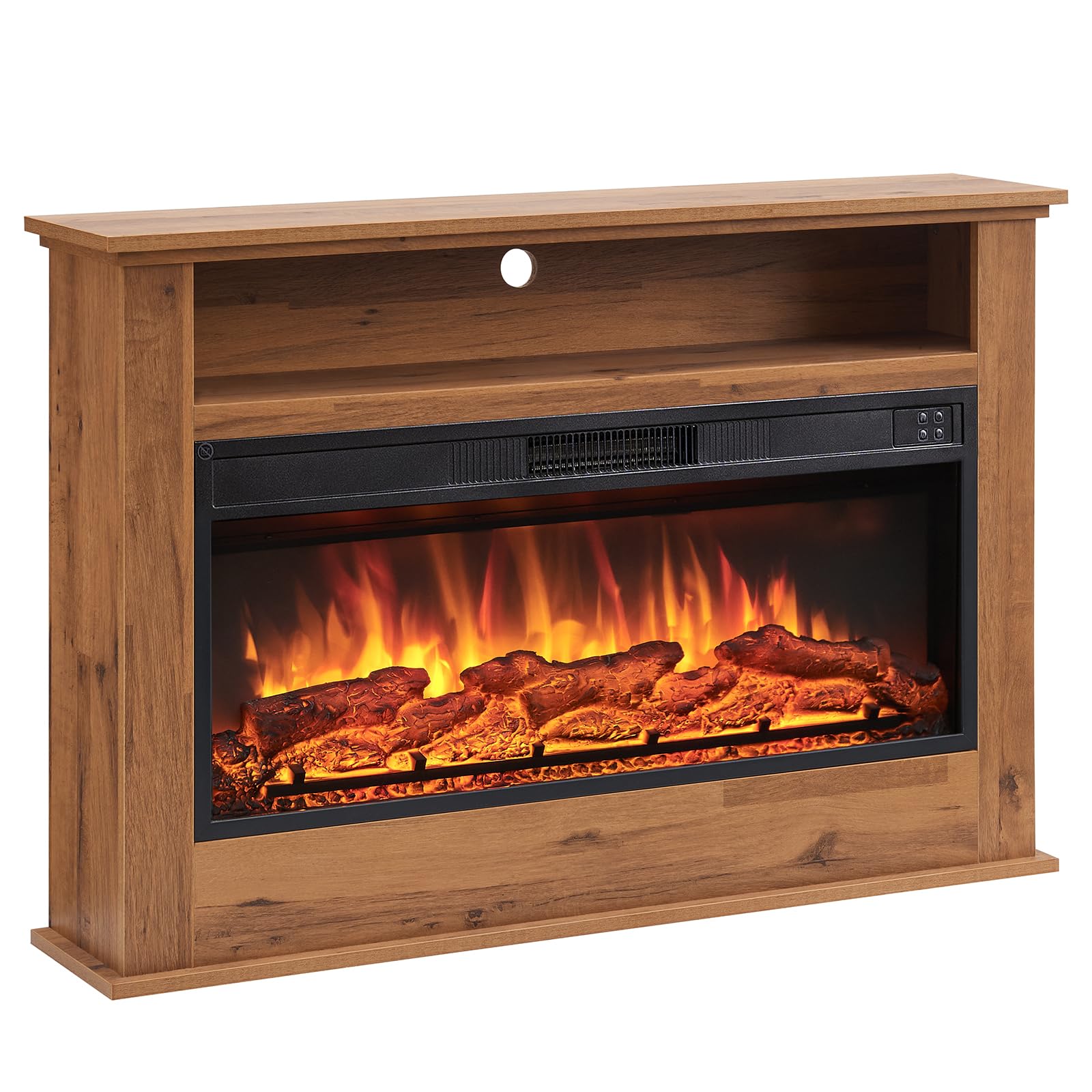 Flameko Dark Bronx Oak Sahara Electric Fireplace With 105Cm/41" Surround And Realistic Flame Effect Heater Multiple Colours Available