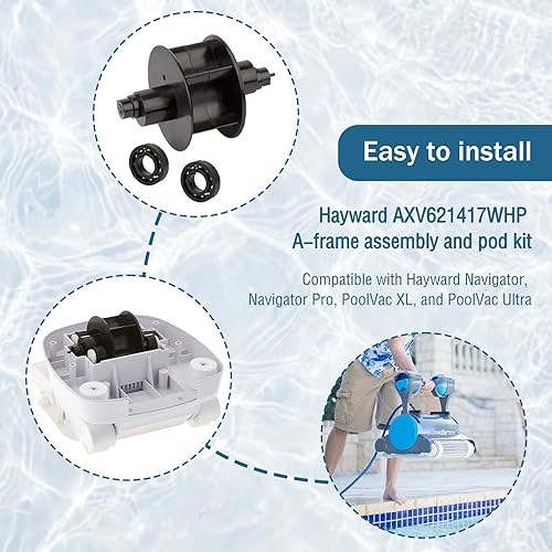 Miniatura 3 de AXV602P Kit de turbina para Hayward, Navigator Pro, PoolVac XL (turbina y 2 rodamientos de turbina)