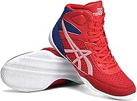 Vista 7 de Zapatos de boxeo unisex, cómodos y profesionales, antideslizantes, botas de boxeo informales, ligeras, duraderas, con malla transpirable, para Oro