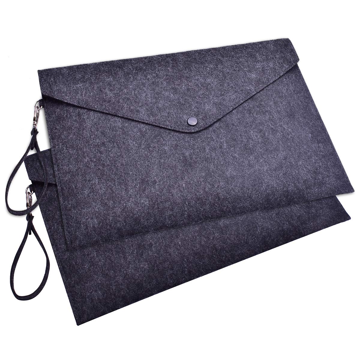 Document Holder Document Folder File Folder Durable Briefcase Document Bag Letter A4 Paper File Folder for Office School Home Stationery (Dark Gray)