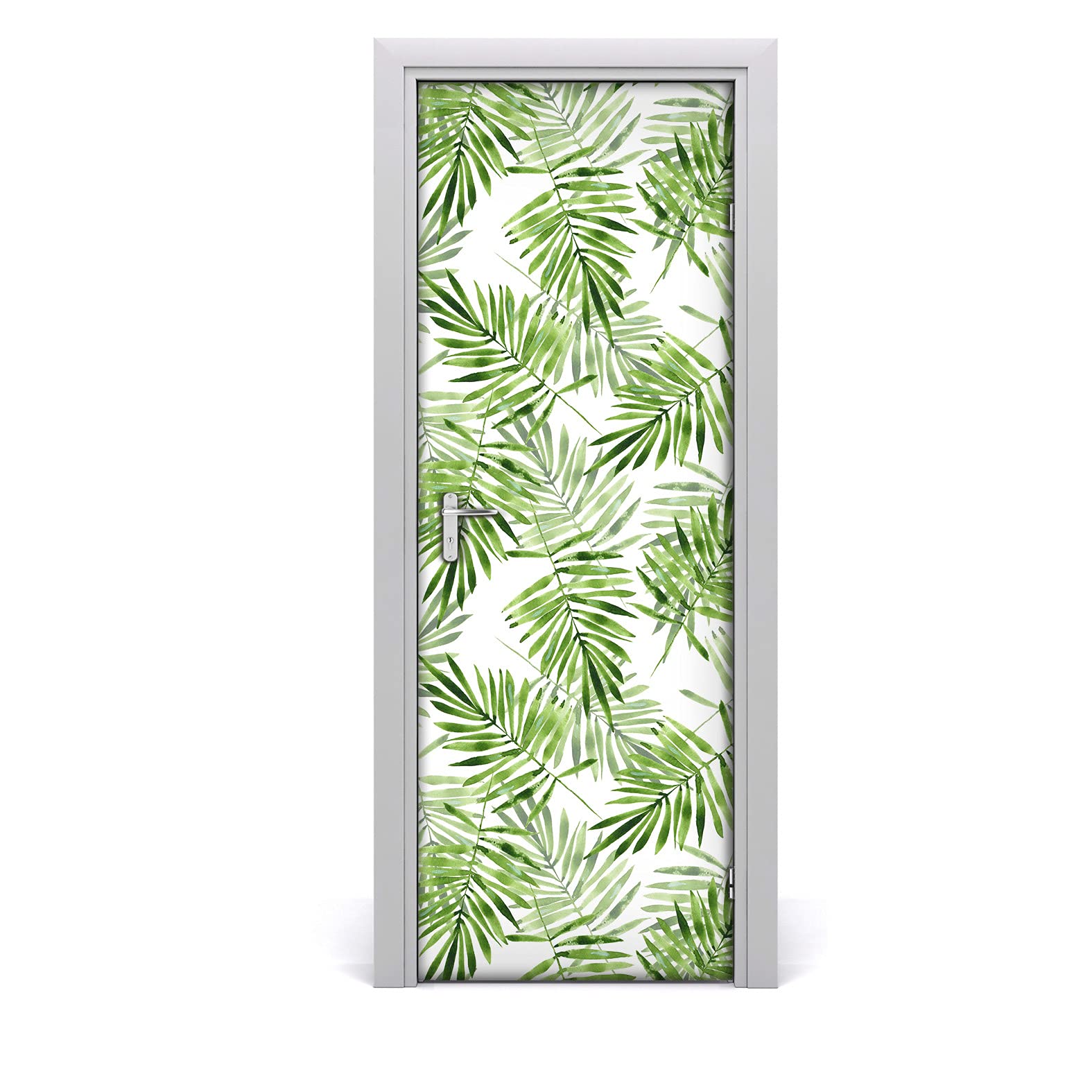 Autocollant de porte imperméable papier peint 85x200cm lavable feuilles