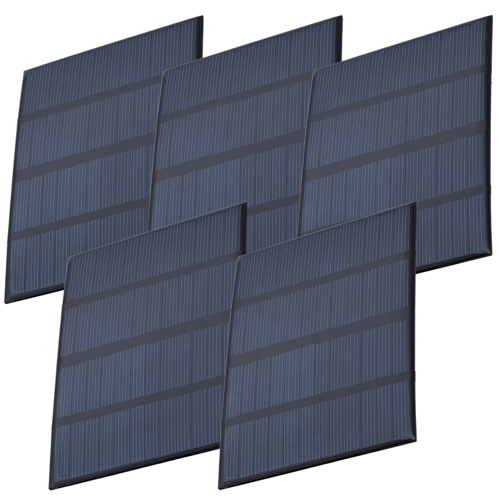 Azdelivery Light 5X Kit Module Kit Polysilicon Mini Solar Panel 5V 1,5W Small Solar Panel Portable Cell System For Charging Batteries, Phones Encapsulated In Waterproof Resin