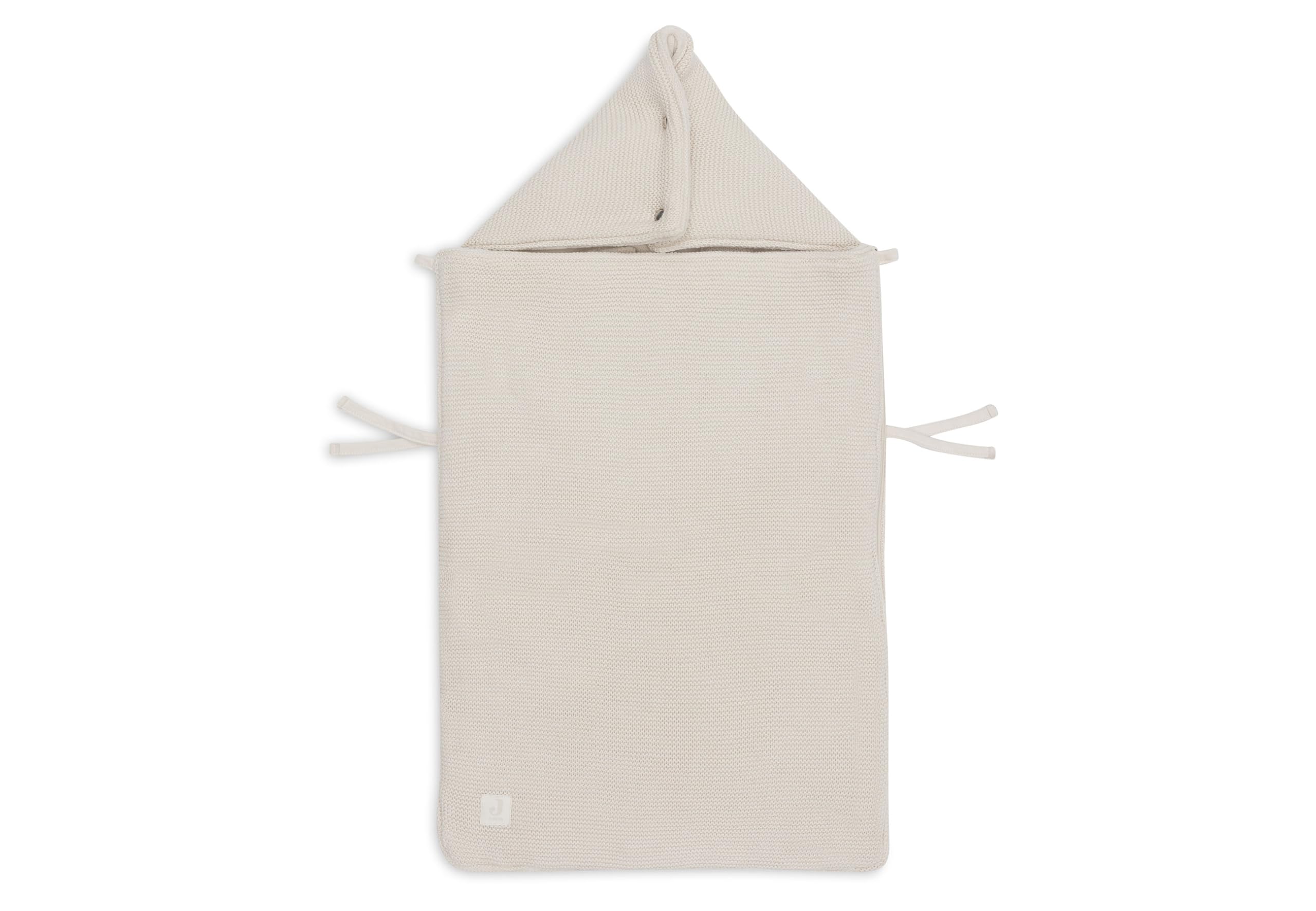 Jollein Nid d’Ange - Basic Knit - Oatmeal - Pour Siège Auto Groupe 0+ et Poussette - Compatible 3 et 5 Points - Tricot et Doublure Polaire