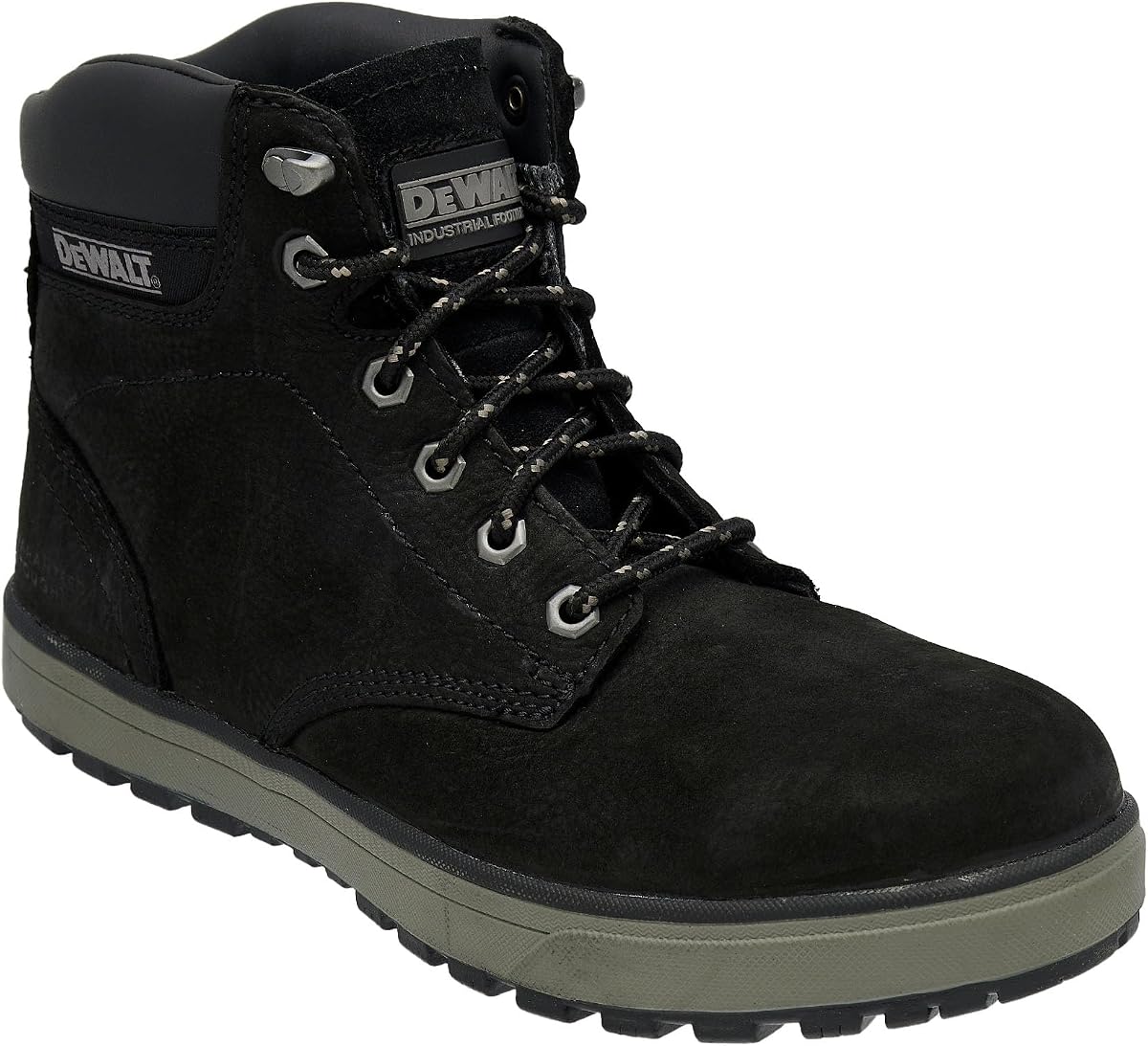 DEWALT Plasma Cuero para hombre, punta de acero, bota de trabajo de seguridad industrial y de construcción