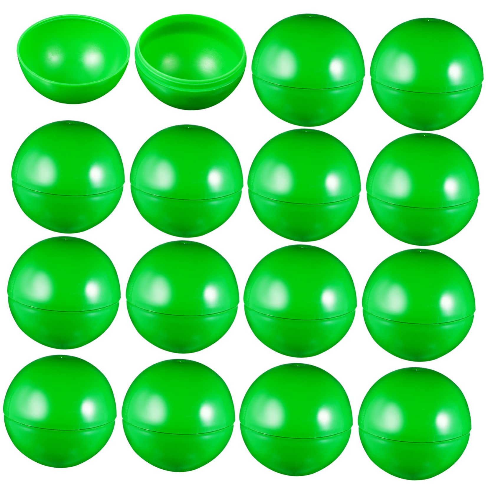 COLLBATH 25 Pcs Green Numbered Raffle Balls Large Fillable Game Balls Props for Parties