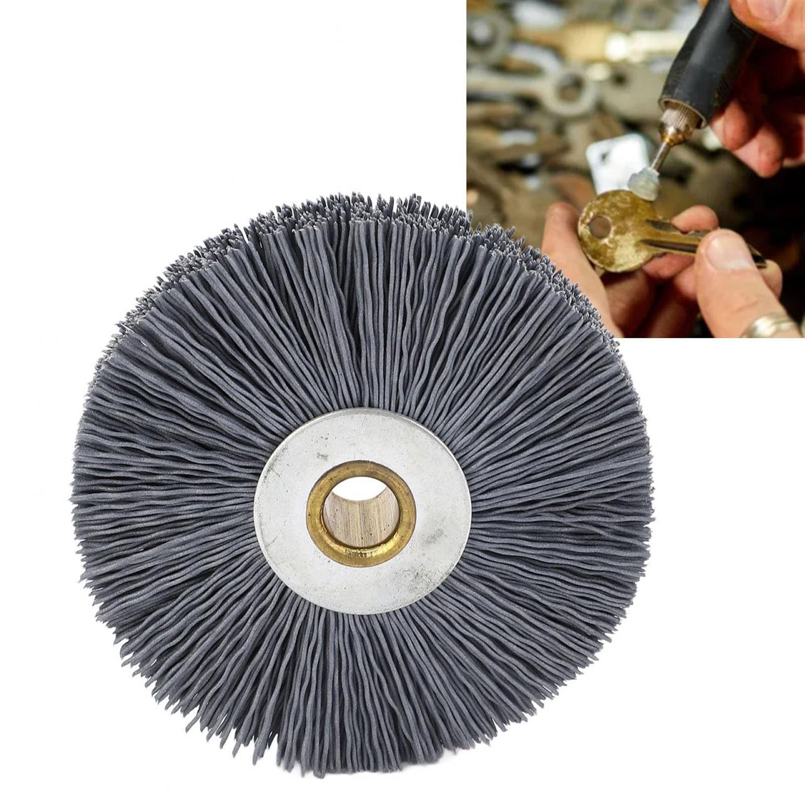 Key Machine Deburring Brush - 3.1in Nylon Bristle Tool For Bravo - View #6