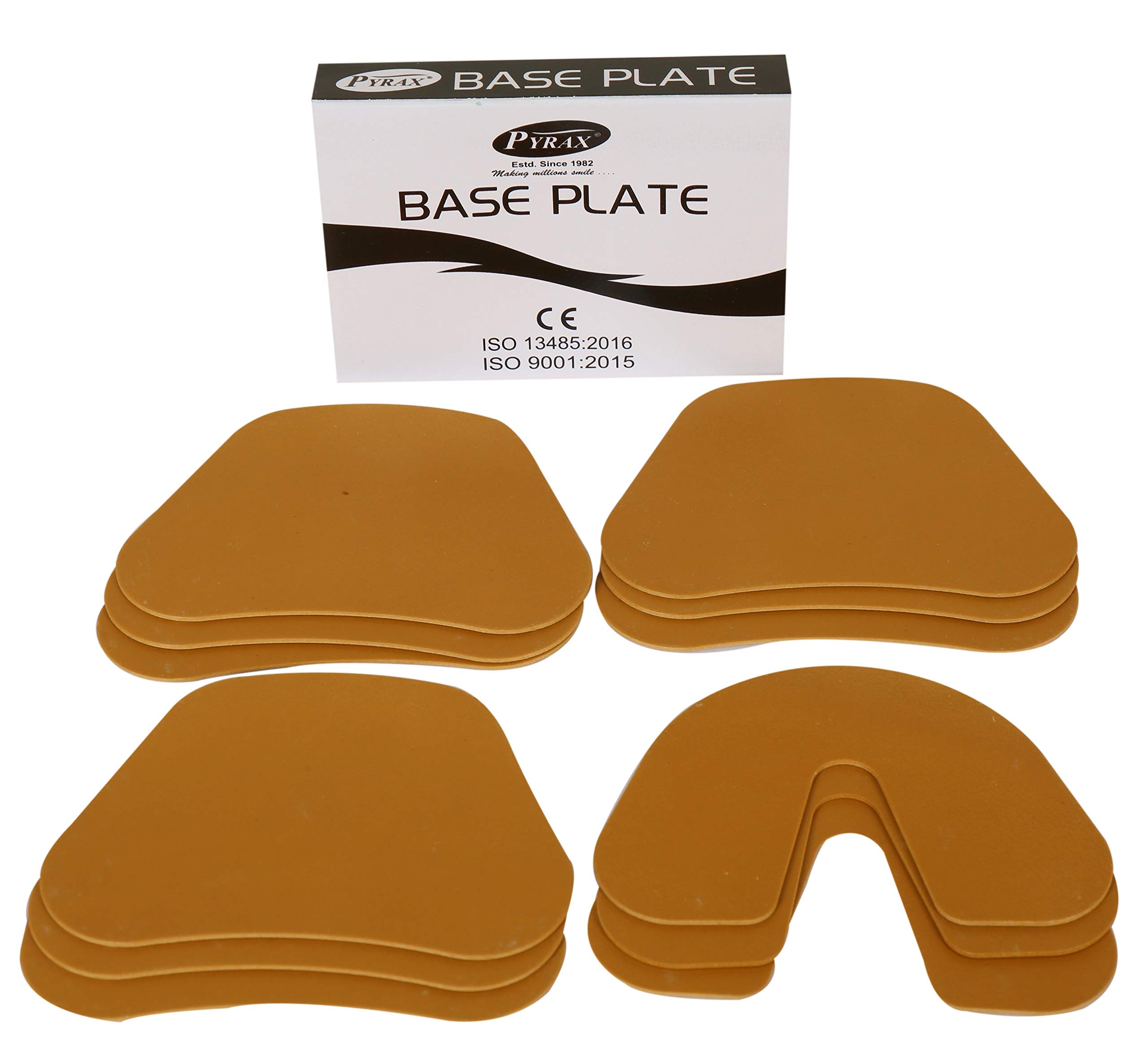 PYRAX Dental Base Plate Shellac (9 Upper + 3 Lower) Combo Pack 2 Box
