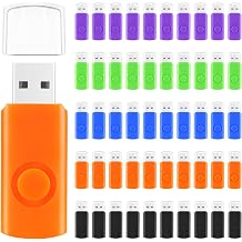 Kanayu 50 Pcs Flash Drives 128MB USB Flash Drive Thumb Drives 2.0 USB Drive Suitable for Desktop Laptop Car Audio for External Storage and Backup, 5 Colors, Not 128GB