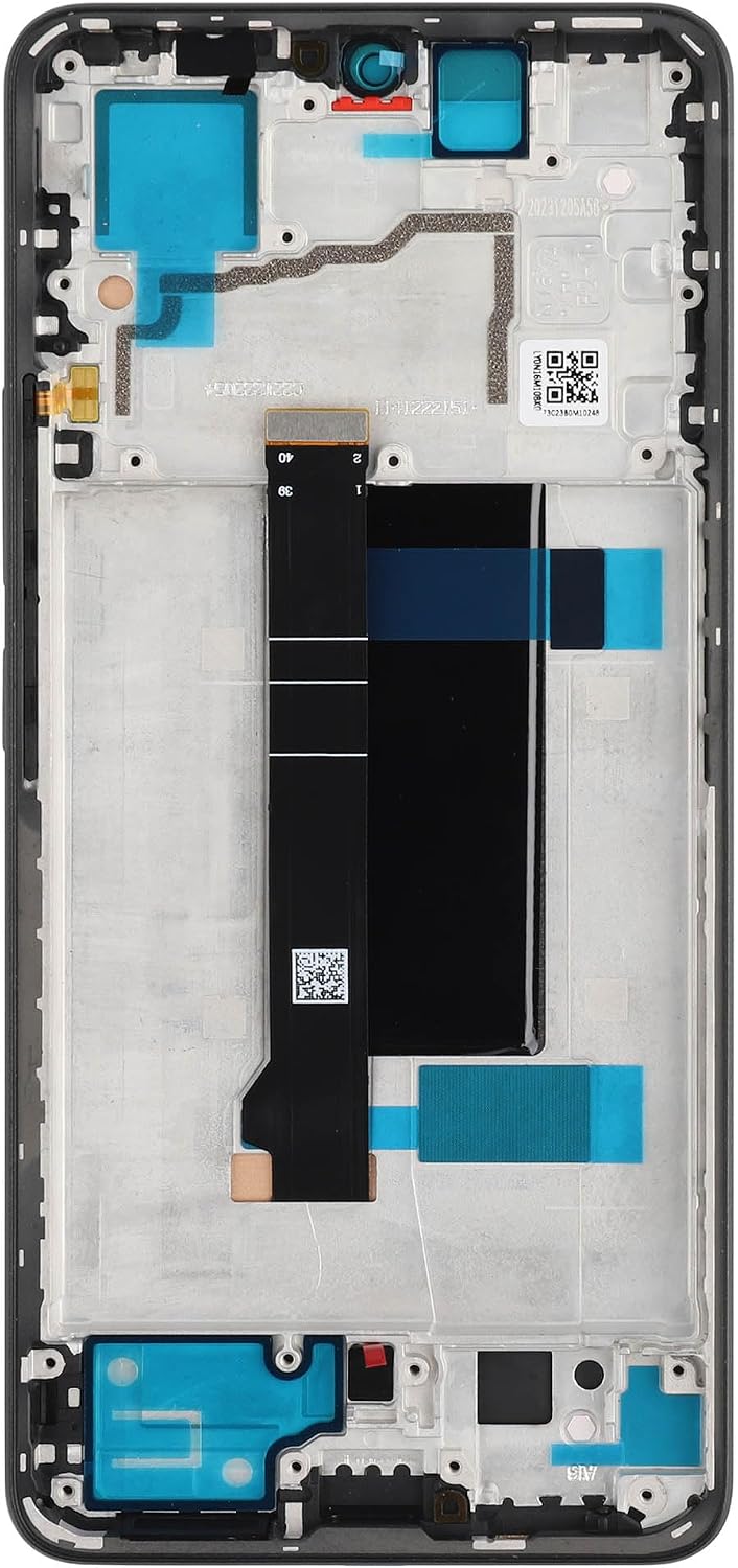 Duotipa 6.67" TFT Display for Redmi Note 13 Pro 5G 2312DRA50C (Black with Frame) LCD Display Touch Screen Digitizer Assembly Replacement with Tool Sets - No Fingerprint Support