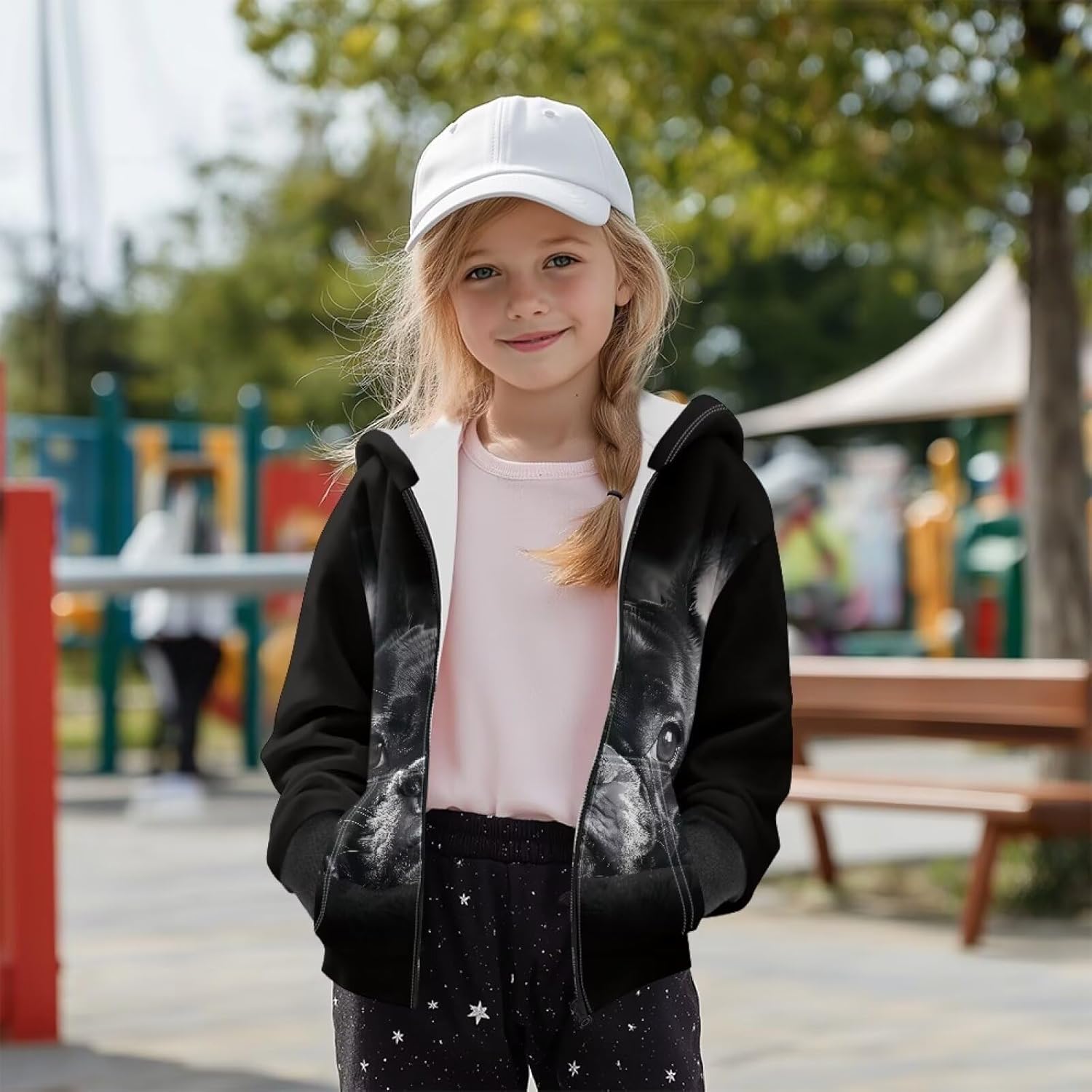 Gomyblomy Boys Girls Zip Up Hoodies Kids Hooded Sweatshirt Teens Fleece Jacket with Pocket Athletic Pullover 6-16 Years
