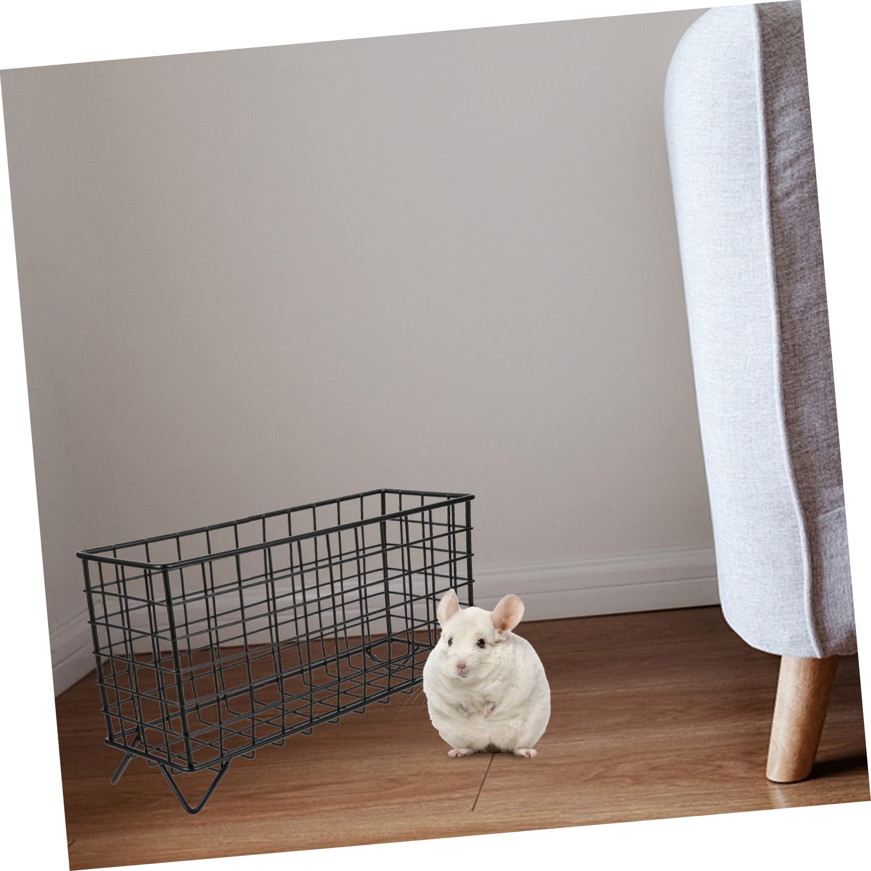 ORFOFE Kaninchen Heuraufe Praktischer Halter Hängehalter Hamsterzubehör Metallhalter Kaninchen Futterspender Haushalts Hasen Futterständer Für Praktischer