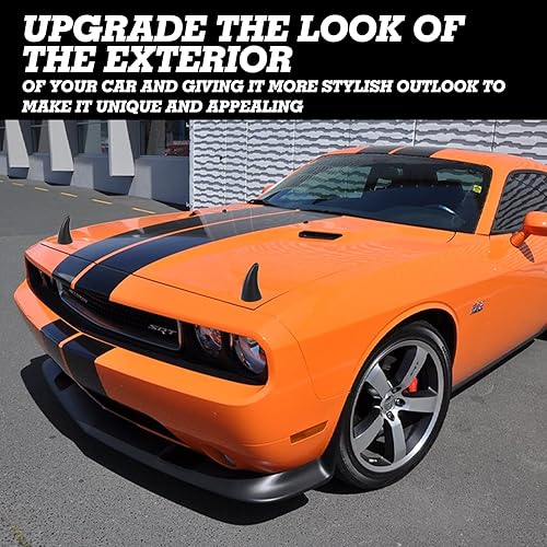 Miniatura 4 de Xotic Tech - 2 piezas de decoración exterior de automóvil para techo adhesivo 3D negro Devil Evil Bull Horn para Halloween, Navidad, Acción de