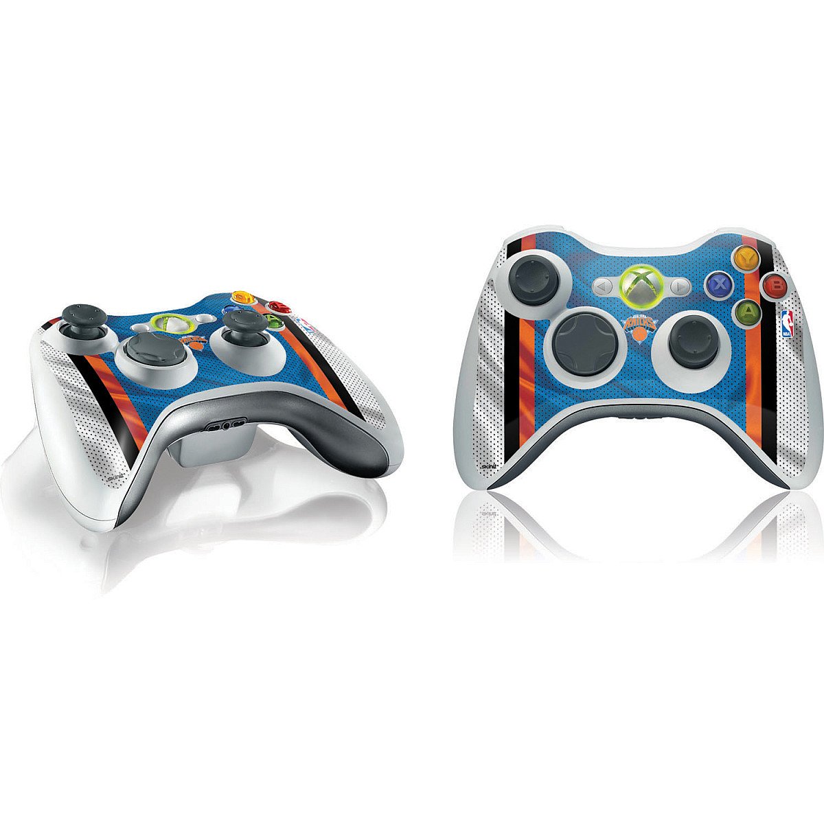 Skinit Decal Gaming Skin Compatible with Xbox 360 Wireless Controller - Officially Licensed NBA New York Knicks Away Jersey Design