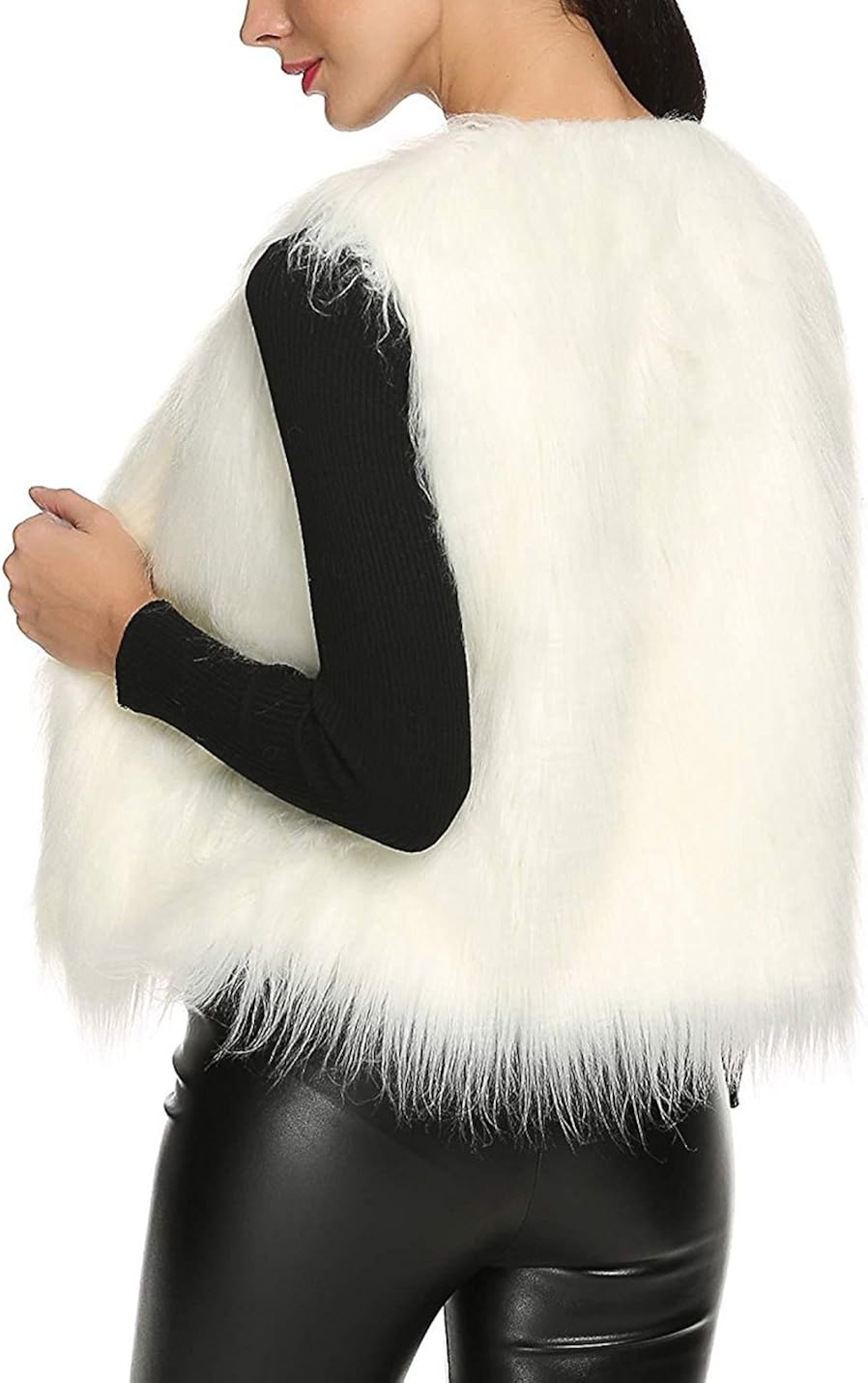 Tanming Women's Fashion Autumn And Winter Warm Short Faux Fur Vests at  Women's Coats Shop
