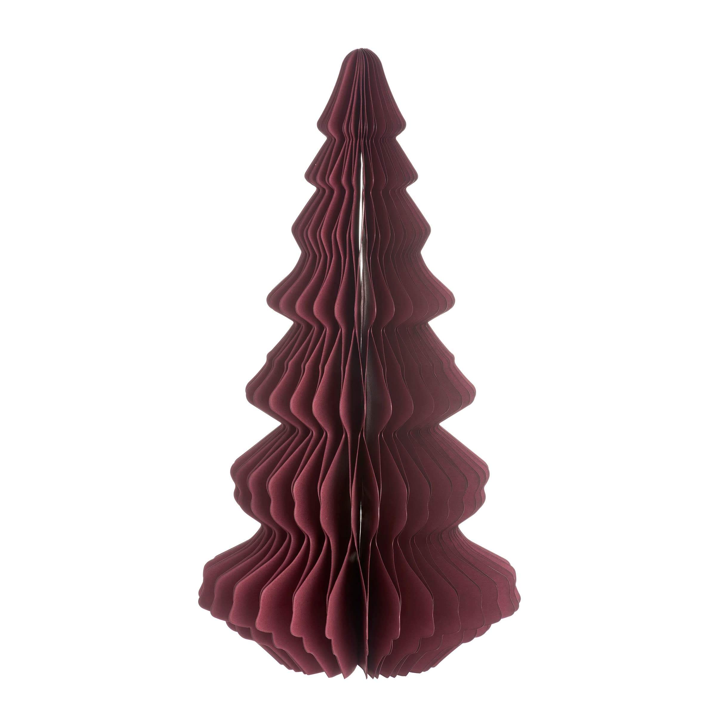 Sass & Belle Red Large Deep Honeycomb Tree Paper Decoration