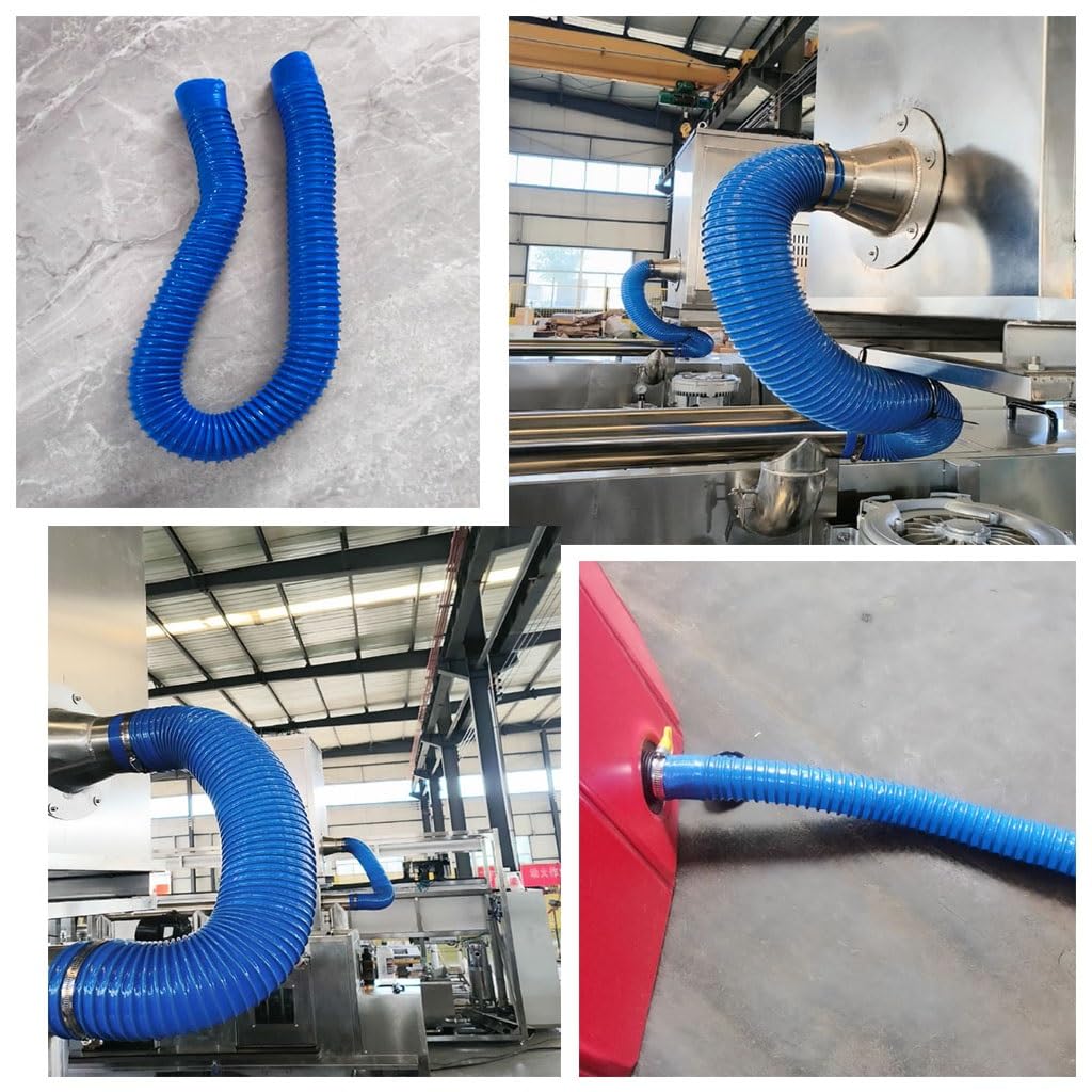 Tuyau anti-poussière en PVC anti-crevaison 1M 32-65mm bleu