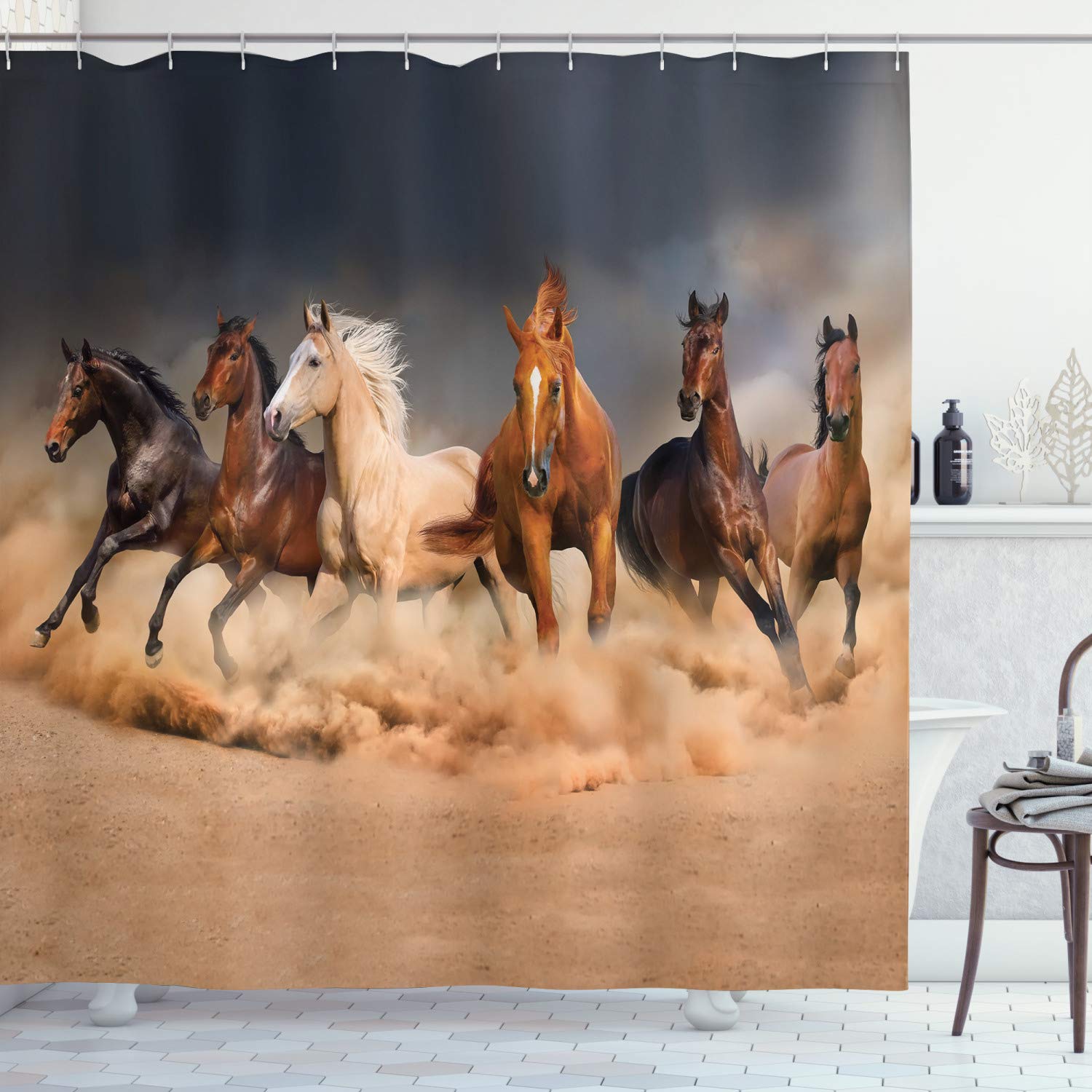 HorseThemed Shower Curtains Curtains & Drapes