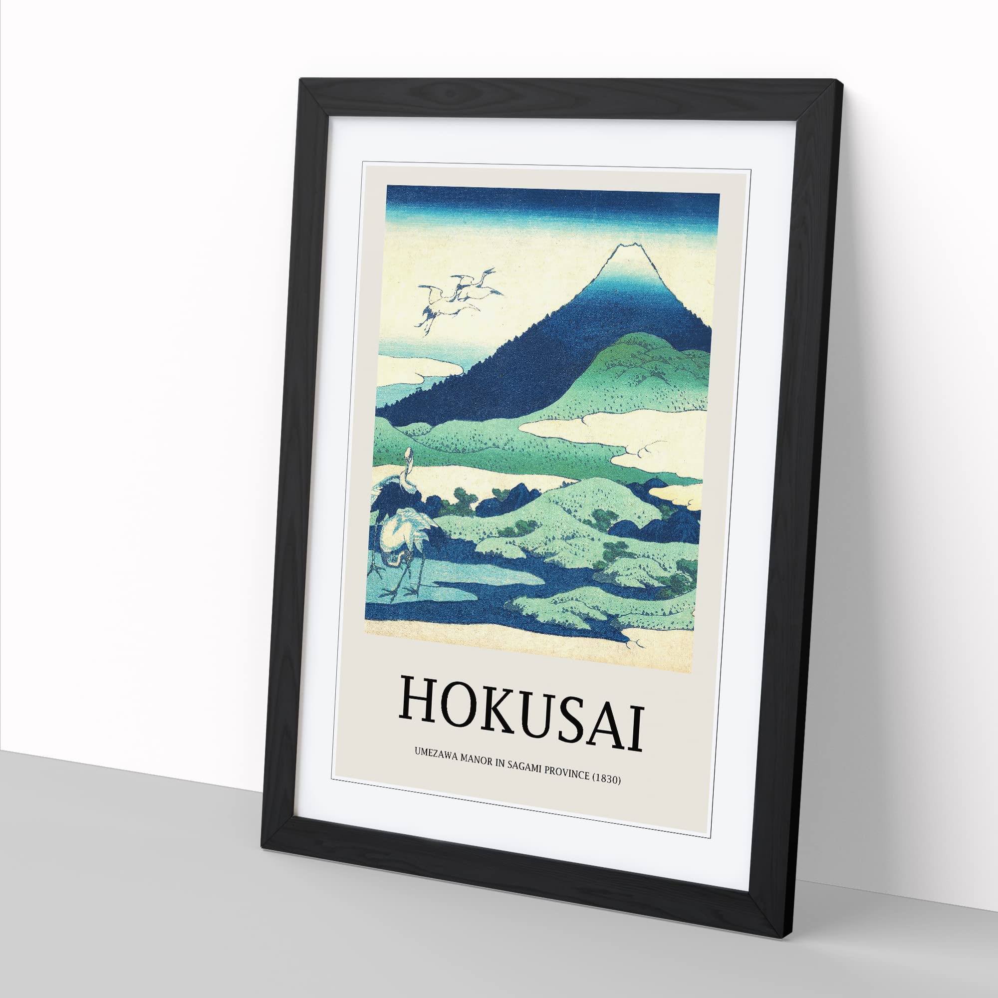 Umezawa Manor In Sagami Province By Katsushika Hokusai Exhibition Museum Asian Japanese Framed Wall Art Print - Image 3