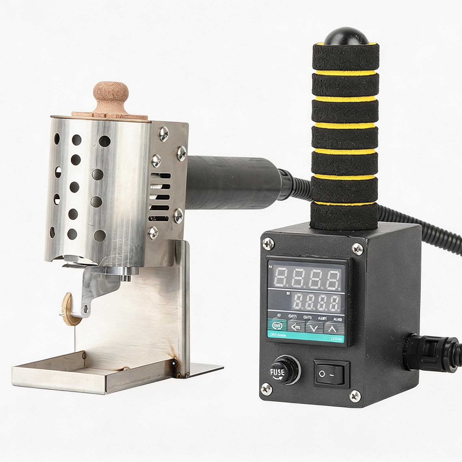 Máquina De Pegamento Termofusible Portátil & Dispensador De Rodillo 50ml~3mm | Control Inteligente 50–250°c, 150w Fusión Rápida, Cap 50/150ml, 9 Tamaños De Rodillo Para Bolsas Y Cartones