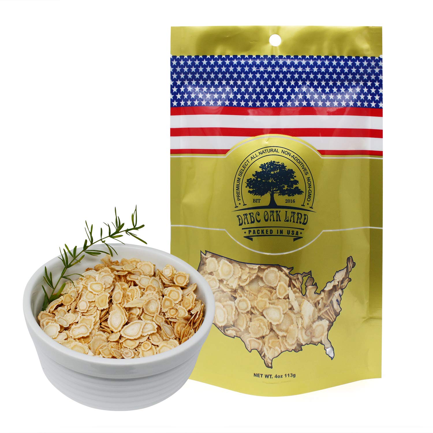 DOL American Ginseng Slices from Wisconsin (Sliced Ginseng Root Wisconsin Grown!Most People Use It to Make Ginseng Tea! Good for Health! 花旗参/西洋参 -in Bag(Small 4oz/Bag)