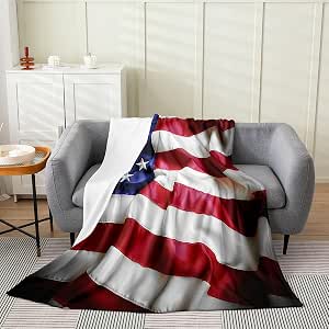 Couverture Jet Tricotée Pottery Barn Americana - Motif étoiles Et Rayures Patriotique 50x60 Pouces - Neuf Avec étiquettes