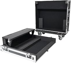 ProX XS-AHQU24DHW ATA Digital Audio Mixer Flight Case for Allen and Heath QU-24 Console with Doghouse compartment and Caster wheels