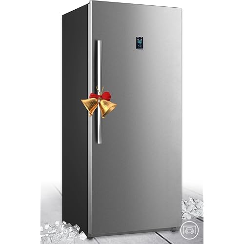 SMETA 21 Cu. Ft Upright Freezer, Stand Up Convertible Freezer, Large Capacity, Energy Star, Frost Free Stainless Steel Garage Freezerless Refrigerator, All Refrigerator