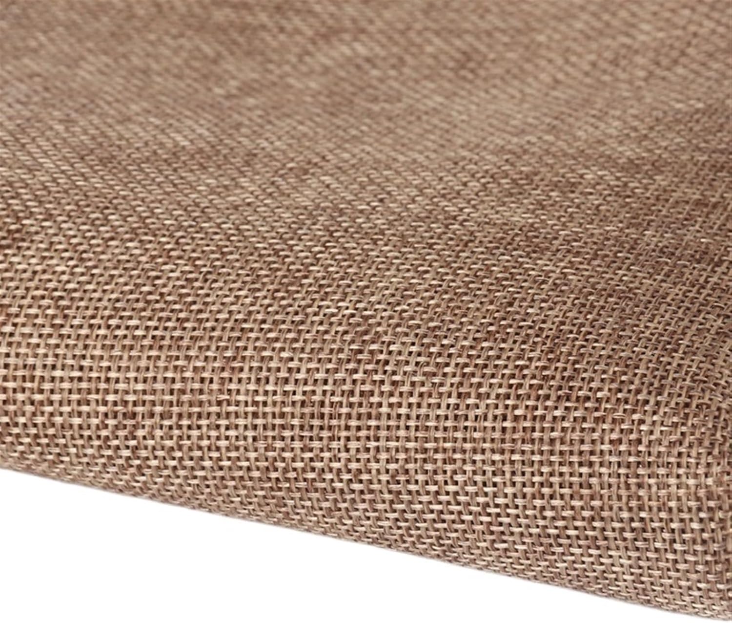 Speaker Dust Cloth, 100x145cm Linen Fabric Protective Dustproof Mesh Cloth Stereo Fabric Replacement for Media Cabinet KTV Boxes(Beige Yellow)