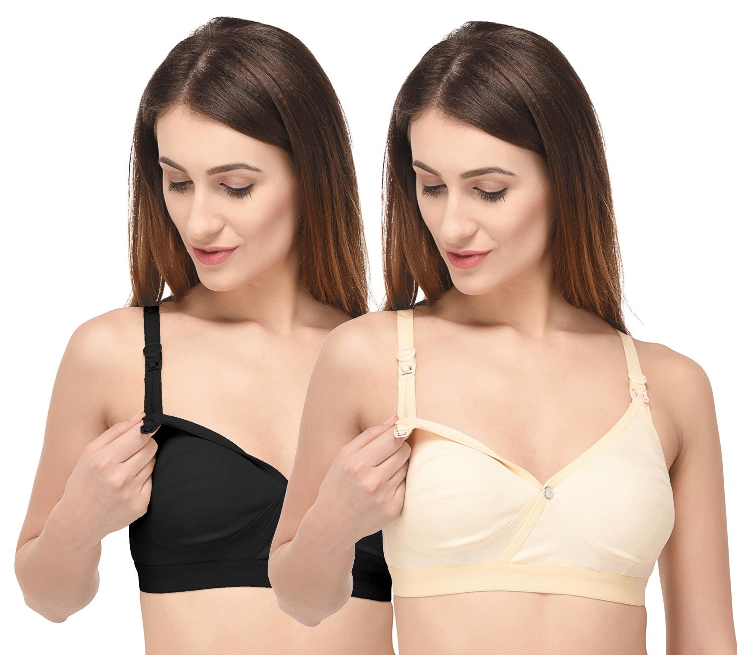 Women's Seamless Nursing Bra - Pack of 2-image-41