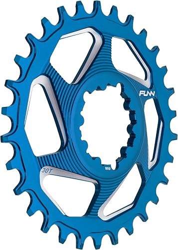 Miniatura 17 de Funn Solo DX - Plato ancho estrecho para cadena de 9, 10, 11, 12 velocidades, compatible con bielas de interfaz de montaje directo SRAM, Negro