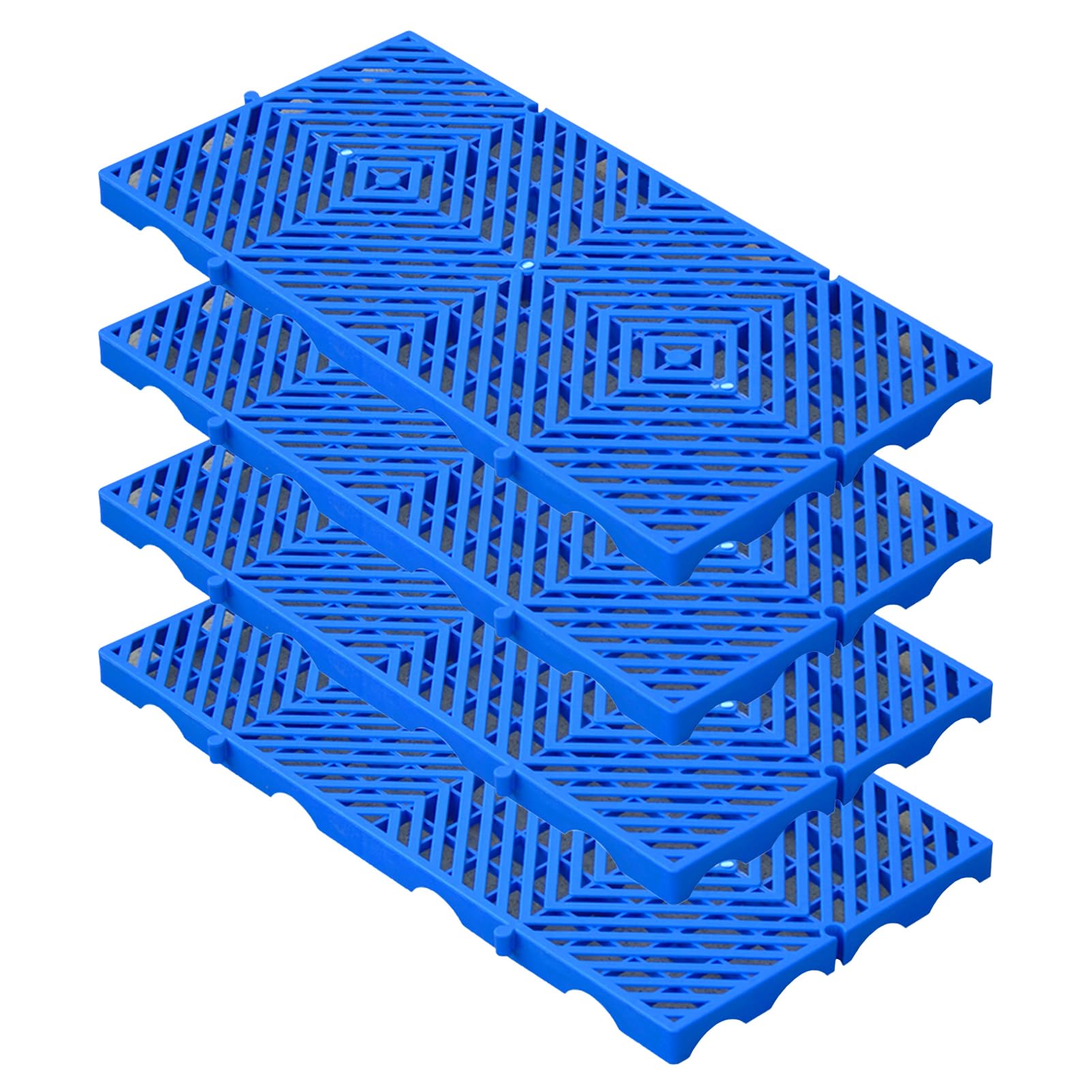 Wodoodporna Plastikowa Paleta, 4 Szt Składanych, Oddychających Regałów Artykuły do ​​Przechowywania, Lekkie Kratki Wentylacyjne, Regały Artykuły do ​​Kuchni,Twill,11.8 * 23.6 * 1.18 in