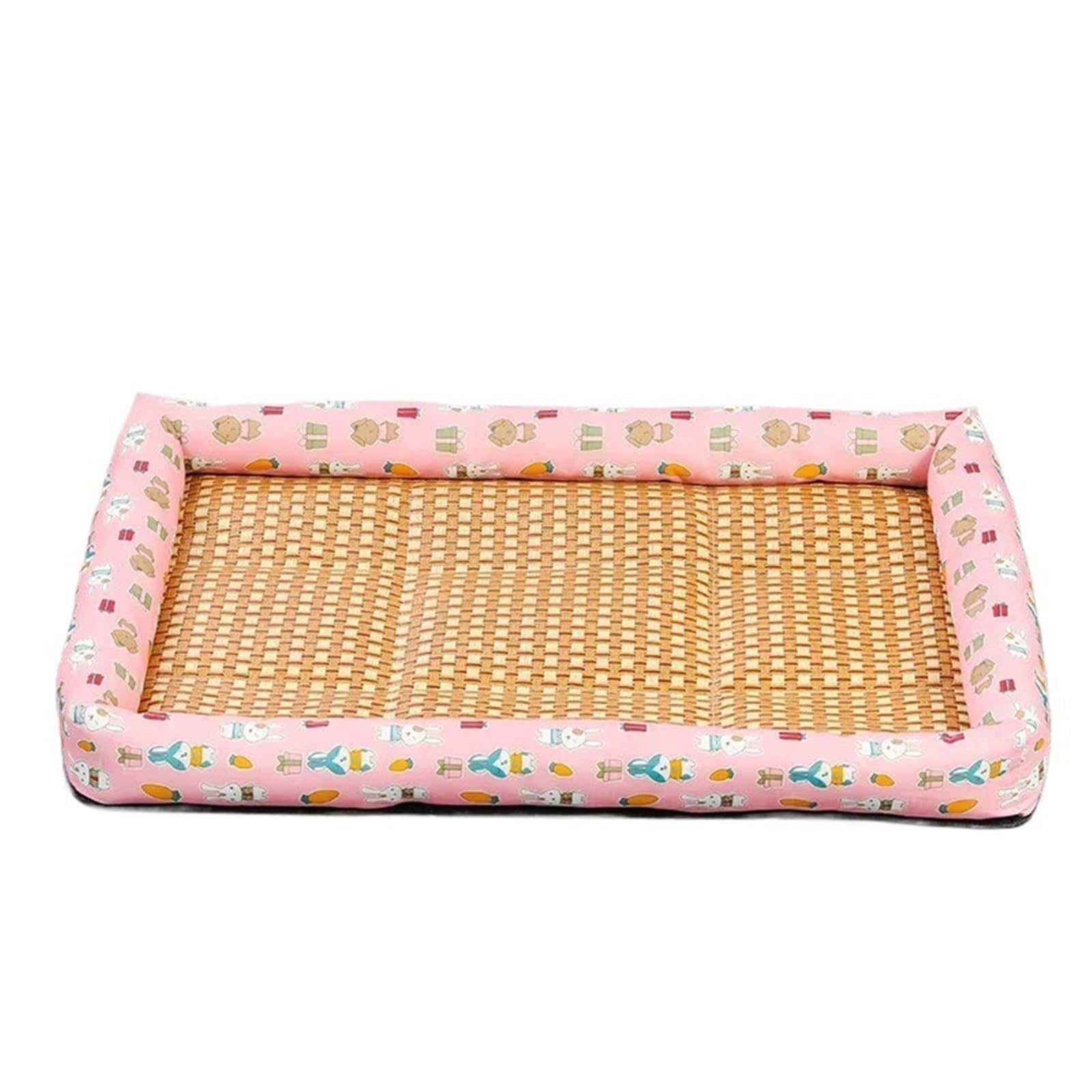 Canapé rafraîchissant pour chat et chien qui évite les coups de chaud, tapis rose 70x55cm