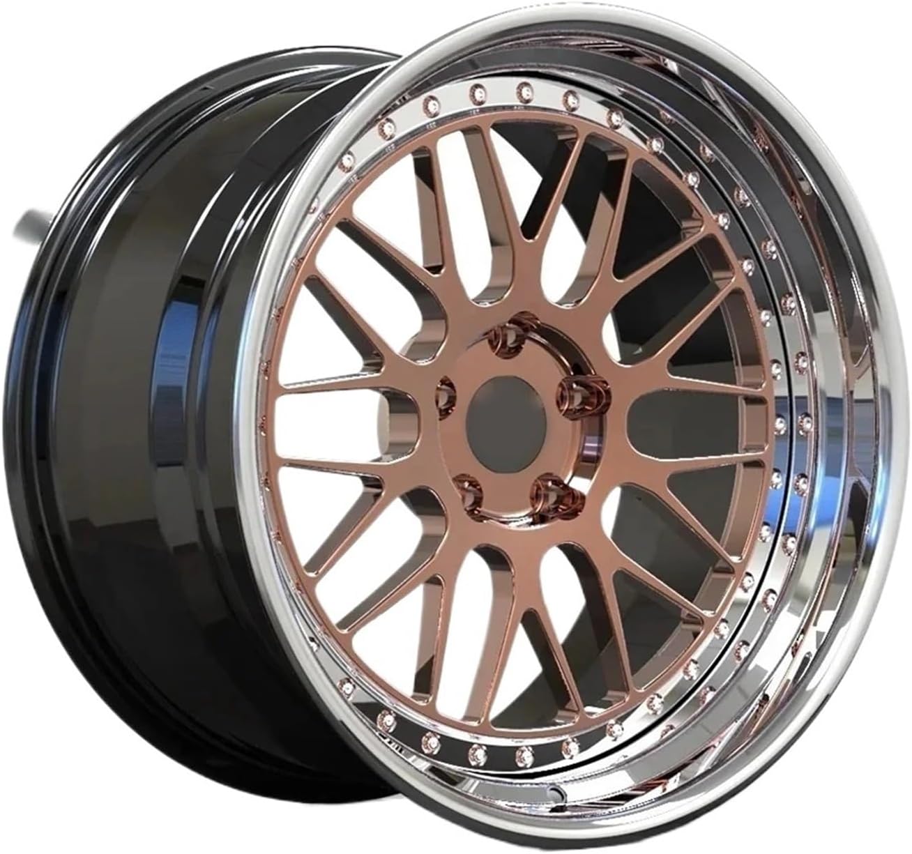 1pcs Design Rays Forged Wheels Silver 5x112 18 19 20 21 22 Inch Elaborate Polishing Passenger Car Wheels(FOUR WHEELS_19IN.)