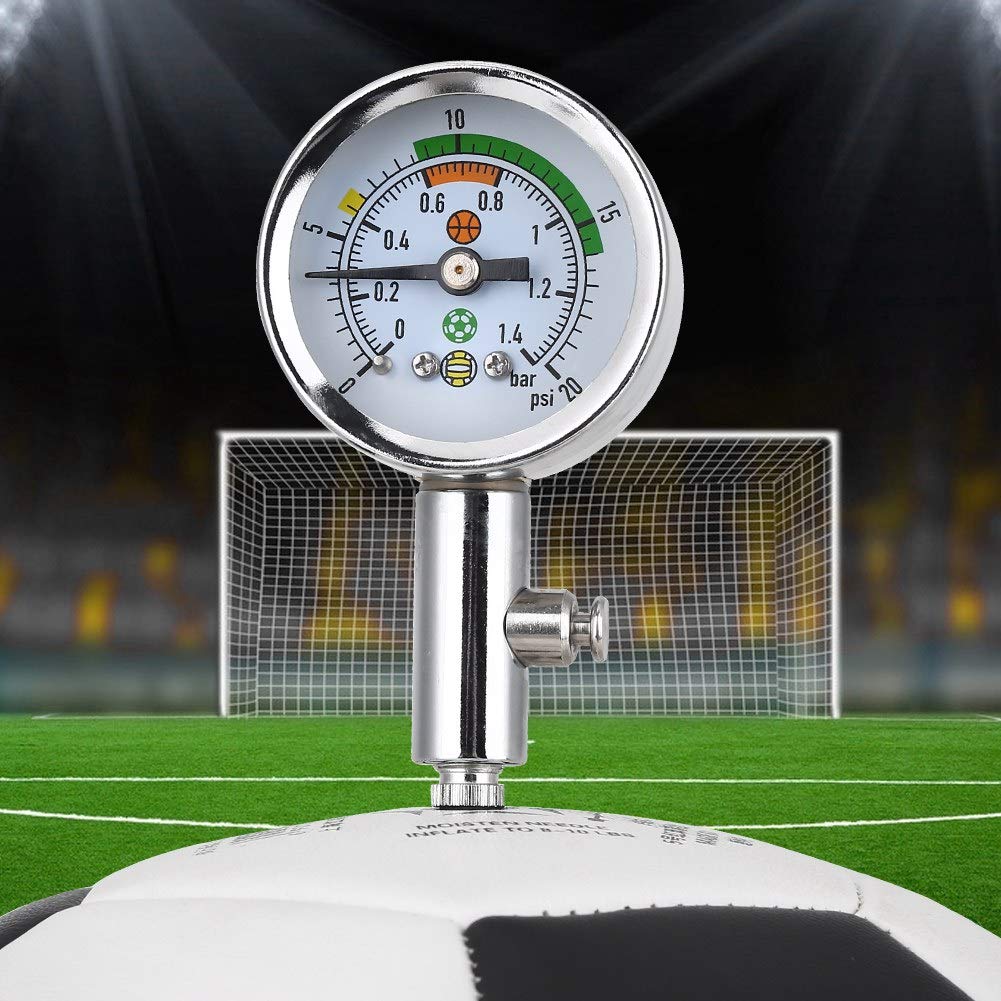 Atyhao, manometro per Test di Pressione dell'Acqua, manometro per Test di Pressione dell'Acqua, barometro, Mini manometro per Pallacanestro, pallavolo, Pallacanestro