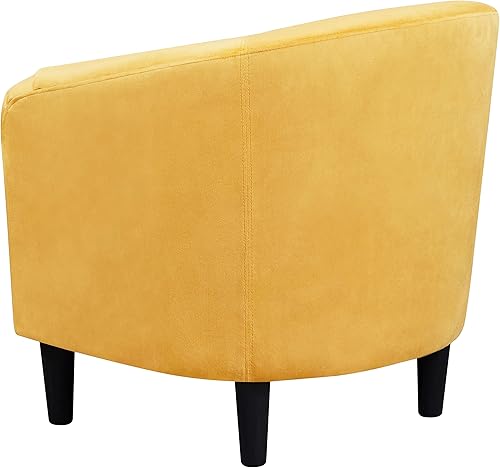 Miniatura 127 de Topeakmart Silla decorativa de terciopelo, cómoda y moderna silla de club de terciopelo con reposabrazos y patas resistentes para sala de Azul