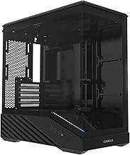 Vector V100 MINI Micro Form Factor Compact PC Case, Panoramic Tempered Glass, Support Backet-Connect Micro-ATX, 415mm GPUs, 360mm Radiator, 9 x 120mm Fans, Dust Filiter, RGB - Black (V100MIX)